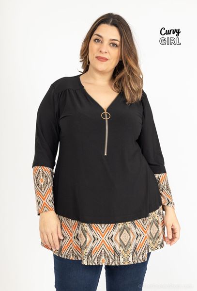 Immagine di CURVY GIRL ZIPPER TUNIC